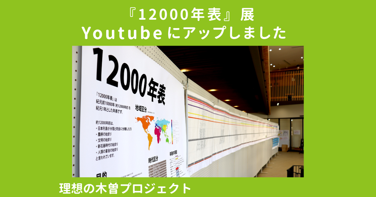 アイキャッチ：タイトルと12000年表の写真