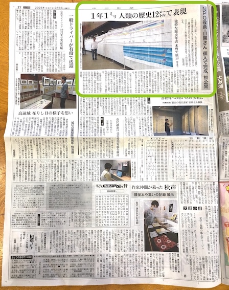中日新聞：紙面の写真